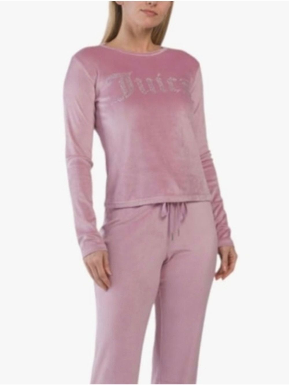 Juicy Couture Pink Rhinestone Logo Top